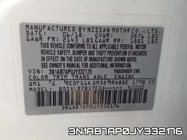 3N1AB7AP0JY332176 фото 2