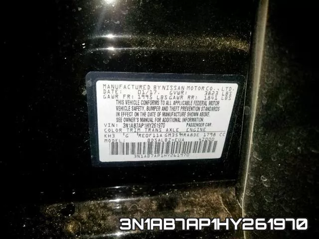 3N1AB7AP1HY261970 фото 2