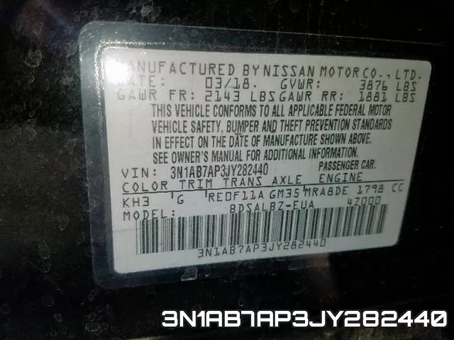3N1AB7AP3JY282440 фото 2