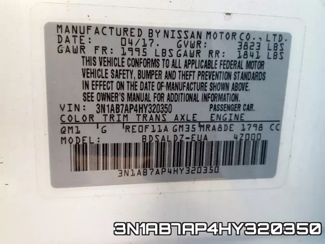 3N1AB7AP4HY320350 фото 2