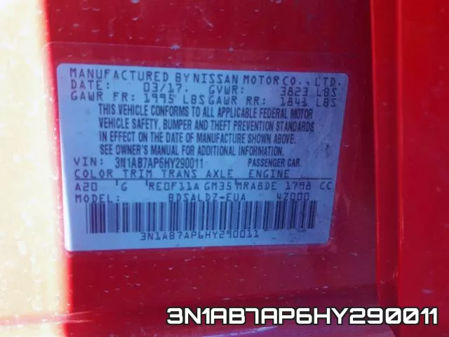 3N1AB7AP6HY290011 фото 2
