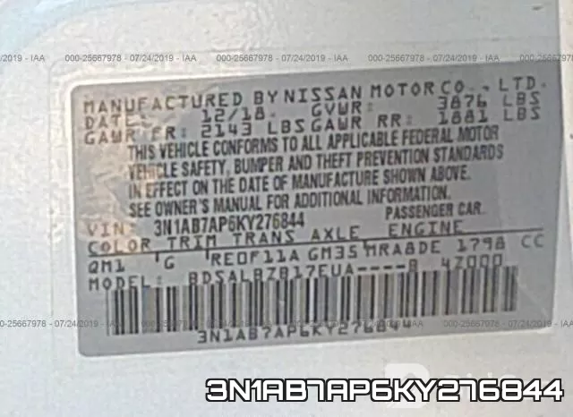 3N1AB7AP6KY276844 фото 9