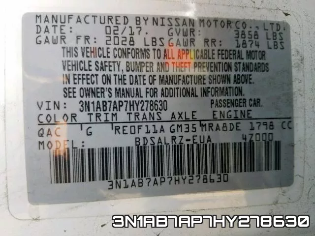 3N1AB7AP7HY278630 фото 2