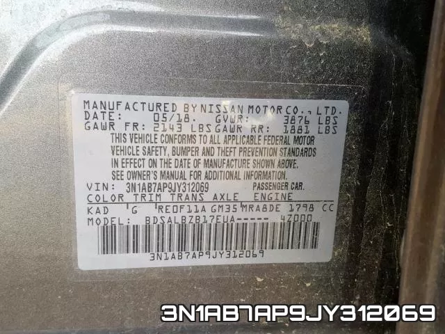 3N1AB7AP9JY312069 фото 2
