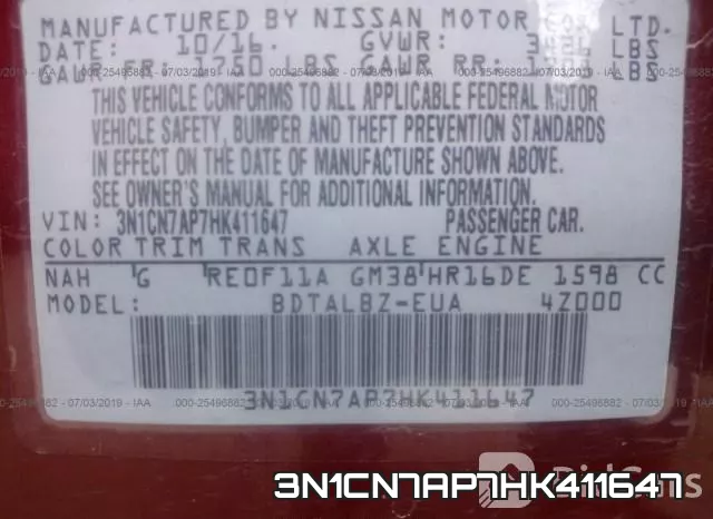 3N1CN7AP7HK411647 фото 9