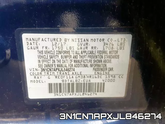 3N1CN7APXJL846274 фото 2