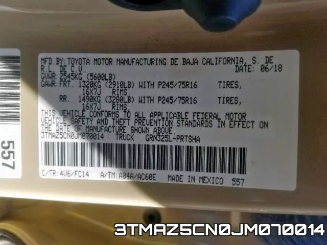 3TMAZ5CN0JM070014 фото 2