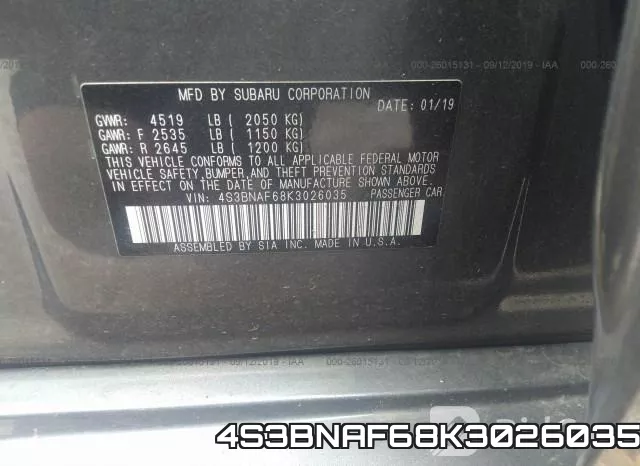 4S3BNAF68K3026035 фото 10