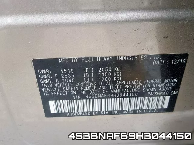 4S3BNAF69H3044150 фото 2