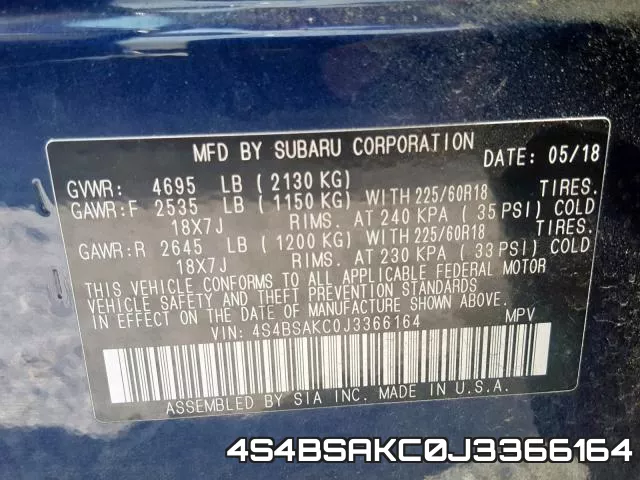 4S4BSAKC0J3366164 фото 2