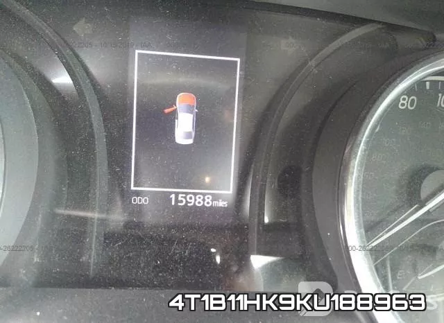 4T1B11HK9KU188963 фото 8