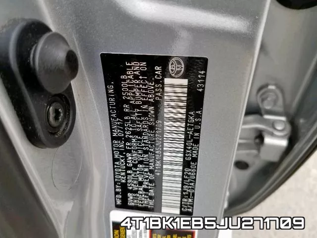 4T1BK1EB5JU271709 фото 2