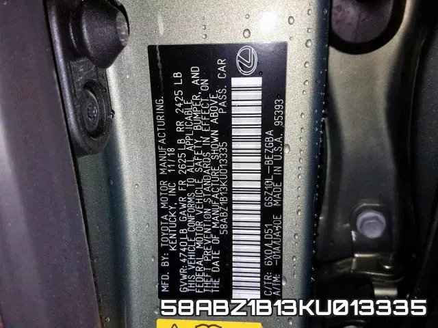 58ABZ1B13KU013335 фото 2