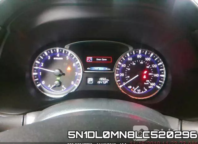 5N1DL0MN8LC520296 фото 8