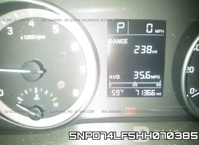 5NPD74LF5HH070385 фото 8
