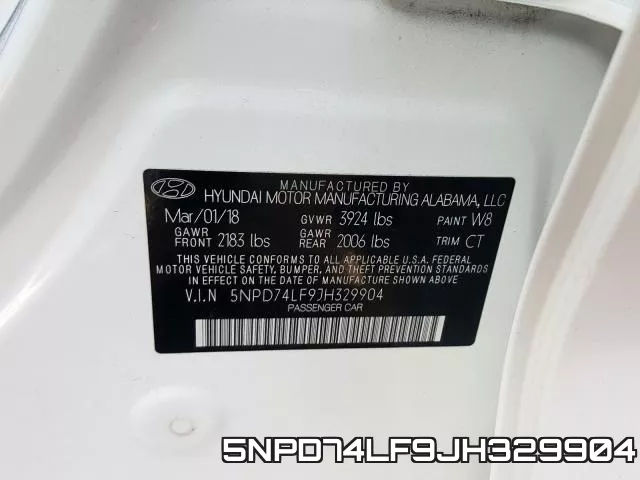 5NPD74LF9JH329904 фото 2