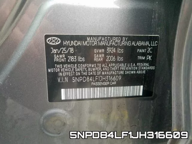 5NPD84LF1JH316609 фото 2