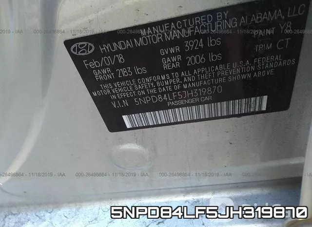 5NPD84LF5JH319870 фото 10