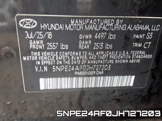 5NPE24AF0JH727203 фото 2
