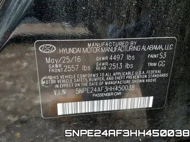 5NPE24AF3HH450038 фото 2