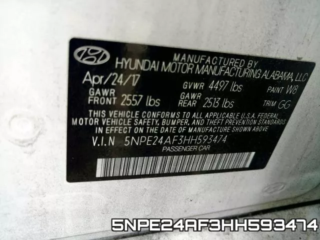 5NPE24AF3HH593474 фото 2
