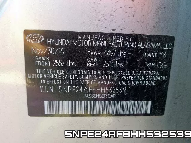 5NPE24AF8HH532539 фото 2