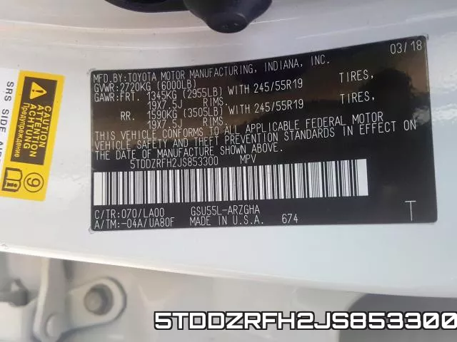 5TDDZRFH2JS853300 фото 2