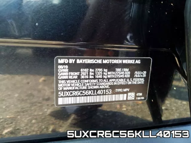 5UXCR6C56KLL40153 фото 2
