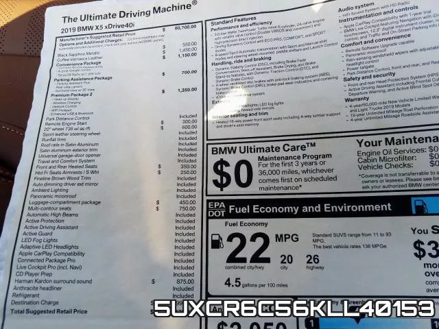 5UXCR6C56KLL40153 фото 8
