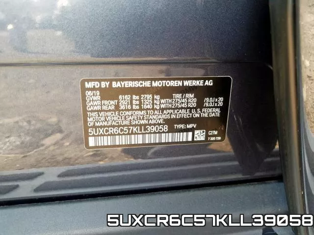 5UXCR6C57KLL39058 фото 2