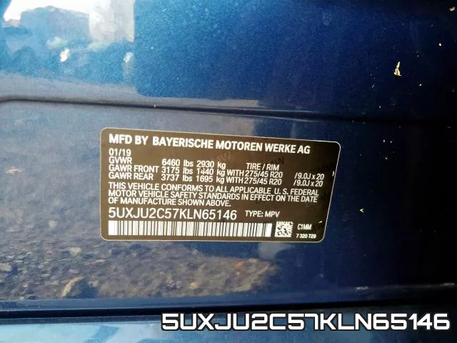 5UXJU2C57KLN65146 фото 2