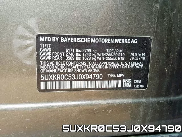 5UXKR0C53J0X94790 фото 2
