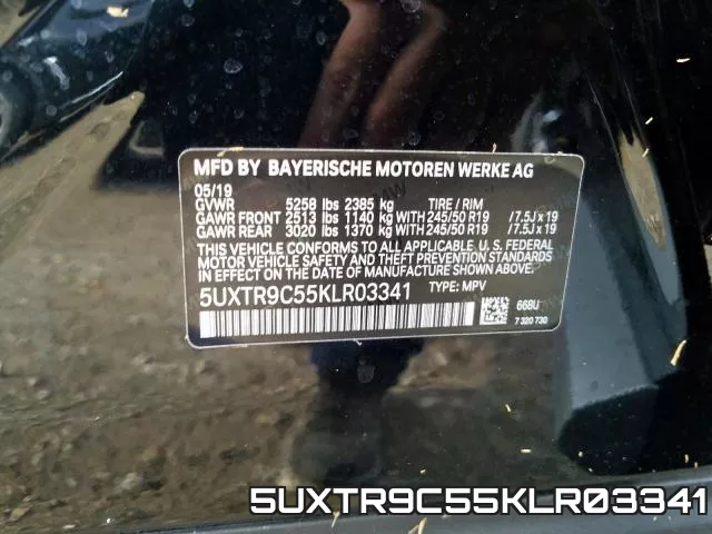 5UXTR9C55KLR03341 фото 2