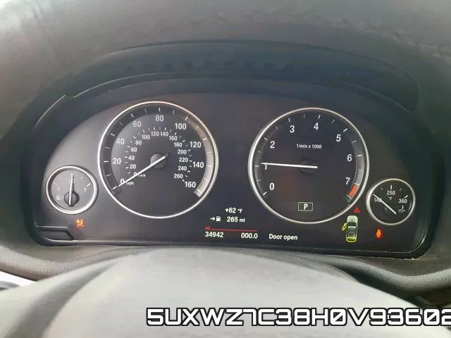 5UXWZ7C38H0V93602 фото 9