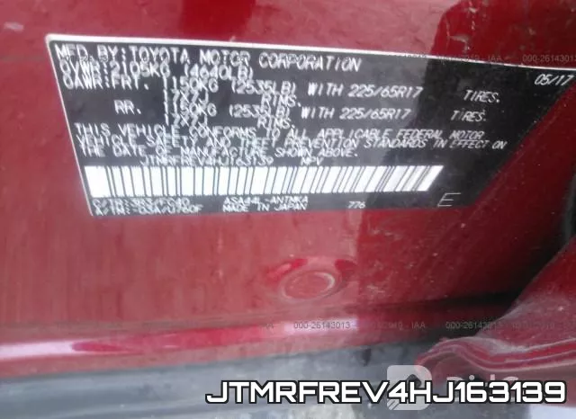 JTMRFREV4HJ163139 фото 10
