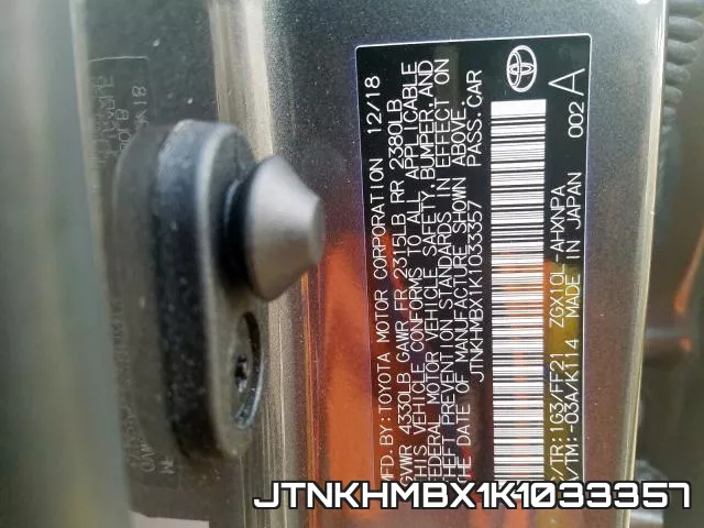 JTNKHMBX1K1033357 фото 2