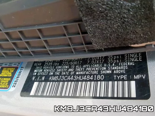 KM8J3CA43HU484180 фото 2