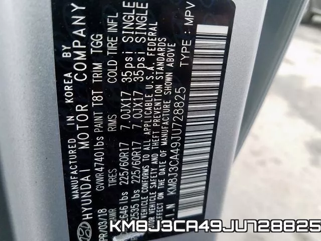 KM8J3CA49JU728825 фото 2