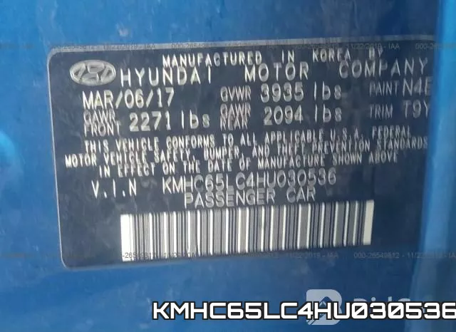 KMHC65LC4HU030536 фото 9