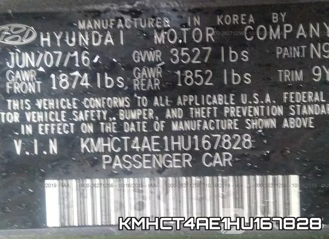 KMHCT4AE1HU167828 фото 10