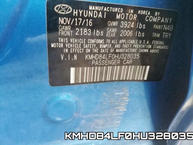 KMHD84LF0HU328035 фото 2