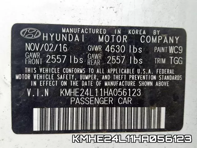 KMHE24L11HA056123 фото 2