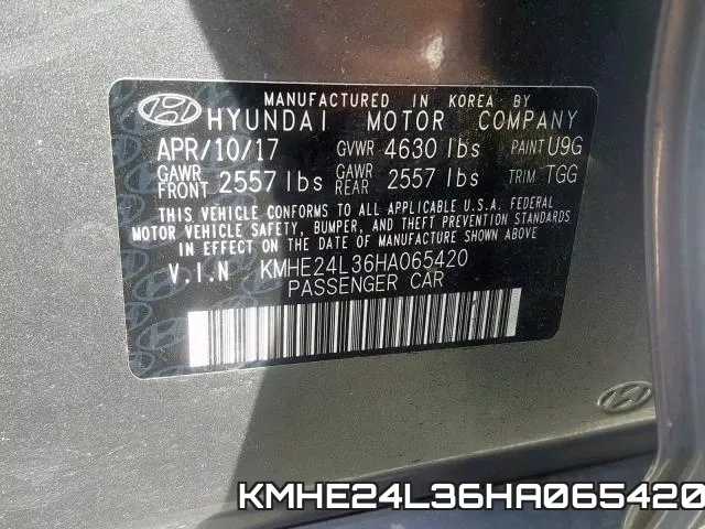 KMHE24L36HA065420 фото 2