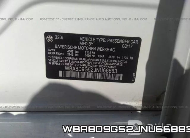 WBA8D9G52JNU66883 фото 10