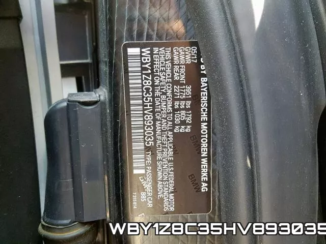 WBY1Z8C35HV893035 фото 2