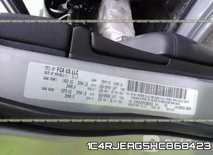 1C4RJEAG5HC868423 фото 10