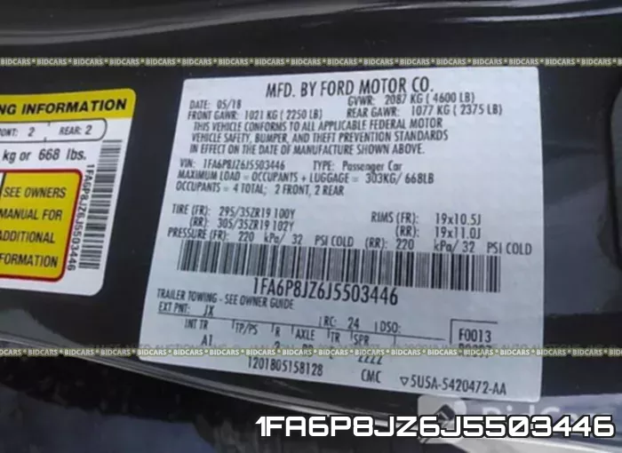 1FA6P8JZ6J5503446 фото 10