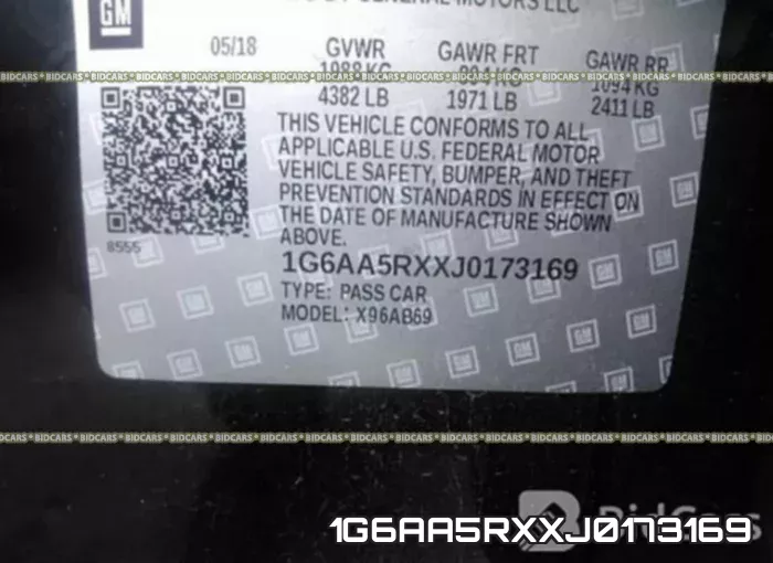 1G6AA5RXXJ0173169 фото 10
