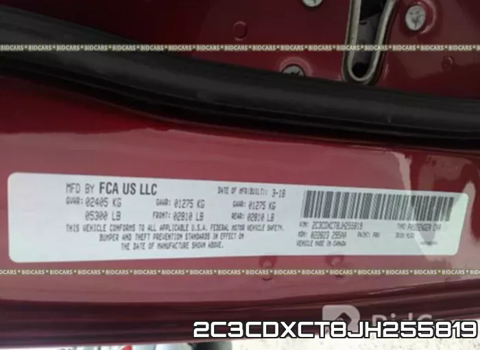 2C3CDXCT8JH255819 фото 10