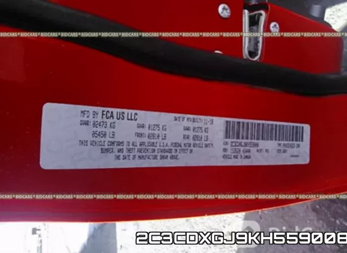2C3CDXGJ9KH559008 фото 10